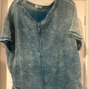 Zeana Acid Wash Top